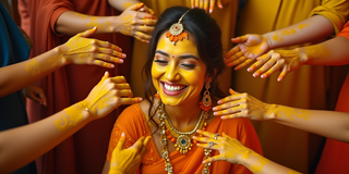 haldi outfits for bride