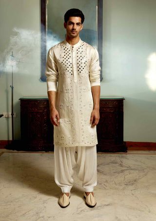 Daniyal ivory kurta and salwar