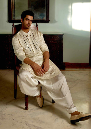 Daniyal ivory kurta and salwar