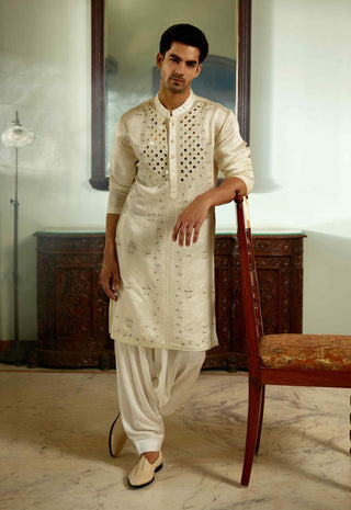 Daniyal ivory kurta and salwar