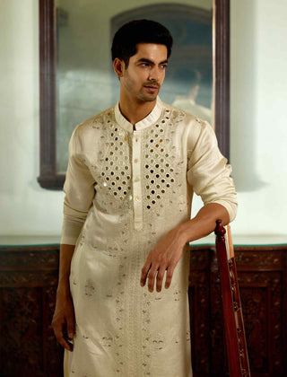 Daniyal ivory kurta and salwar