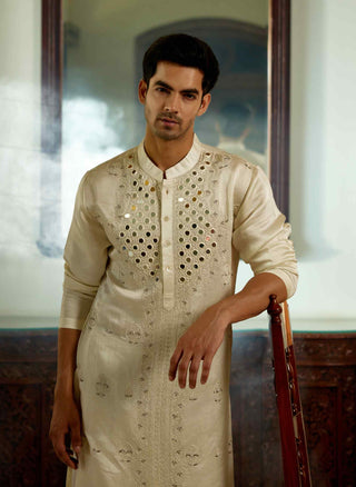 Daniyal ivory kurta and salwar