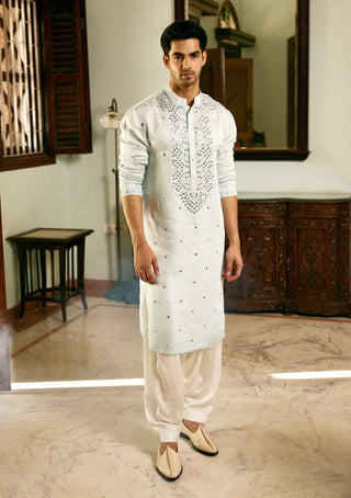 Mansoor powder blue kurta and salwar