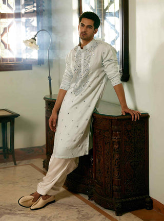 Mansoor powder blue kurta and salwar