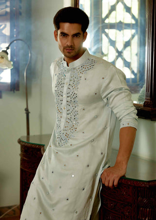 Mansoor powder blue kurta and salwar