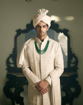 Umerkot offwhite sherwani set