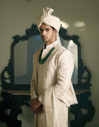 Umerkot offwhite sherwani set