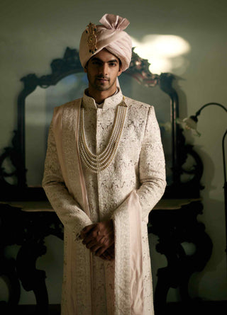 Umrah offwhite sherwani set