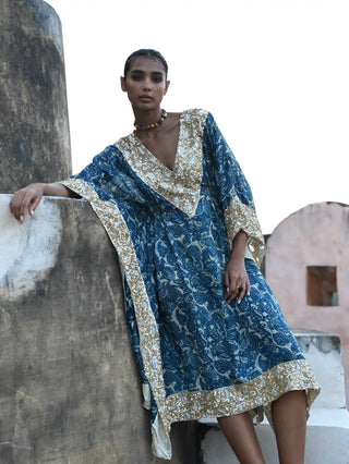 Gia paisley blue kaftan