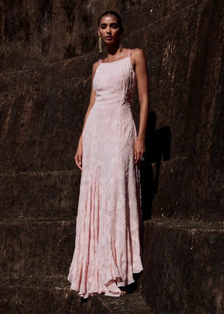 Ciara baby pink gown