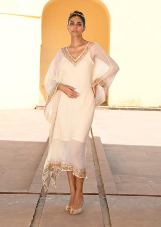 Gia white festive kaftan