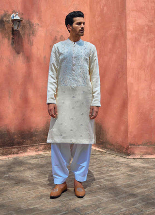 Roopangarh ivory kurta and salwar