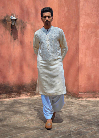 Roopangarh ivory kurta and salwar