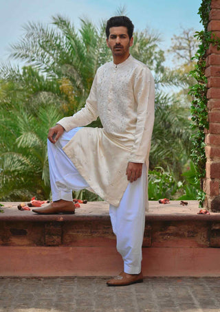 Roopangarh ivory kurta and salwar