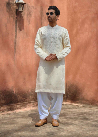 Roopangarh ivory kurta and salwar