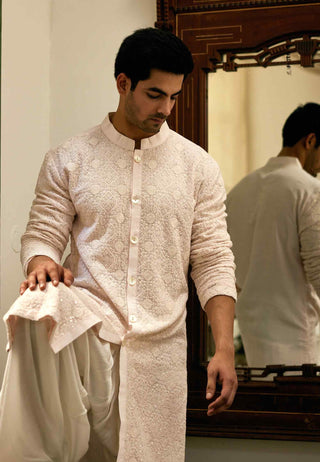 Umair light pink kurta and salwar