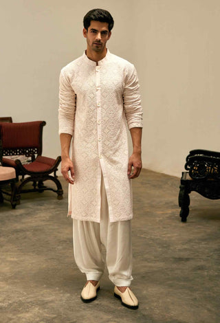 Umair light pink kurta and salwar