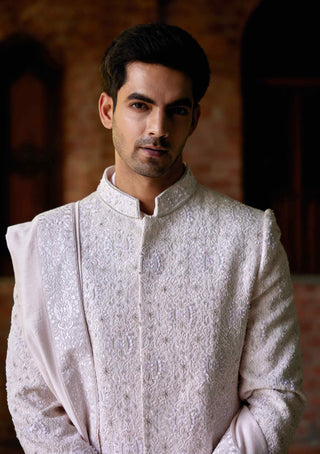 Ameera soft pink sherwani set