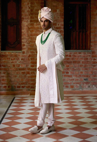 Ameera soft pink sherwani set