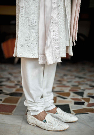 Hasan ivory sherwani set