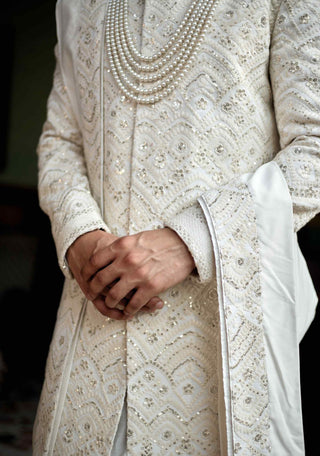 Feroz ivory sherwani set