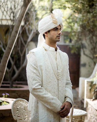 Feroz ivory sherwani set