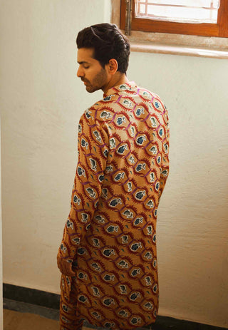 Ujjayanta mustard kurta and churidaar