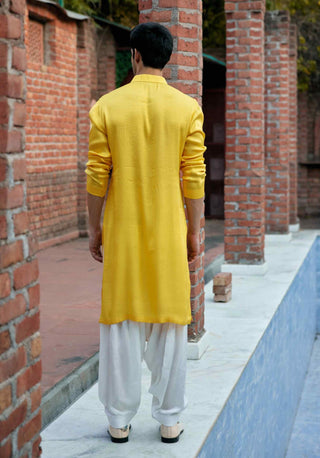 Shehzad yellow kurta and salwar set