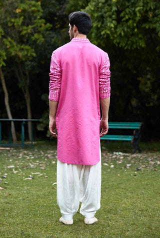 Yasir rani pink kurta and salwar