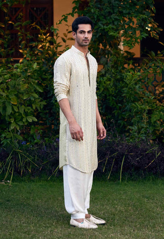 Yasir mint green kurta and salwar