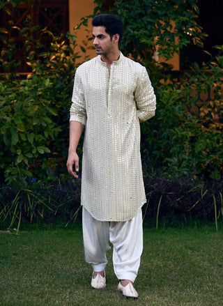 Yasir mint green kurta and salwar