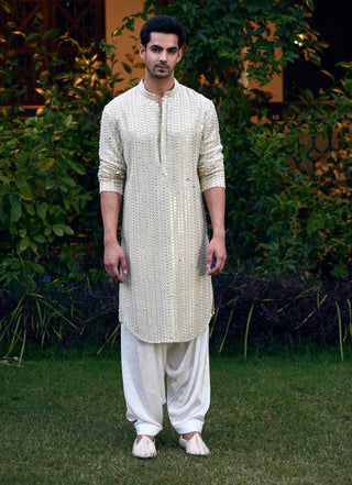 Yasir mint green kurta and salwar