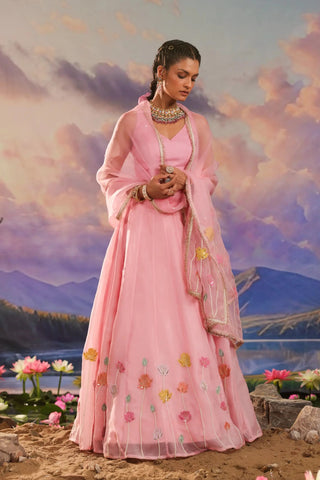 Pink lehenga set