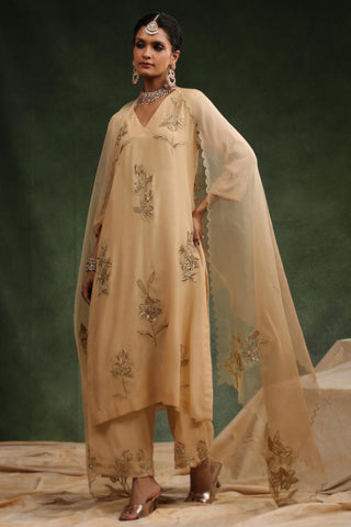 Beige kurta set