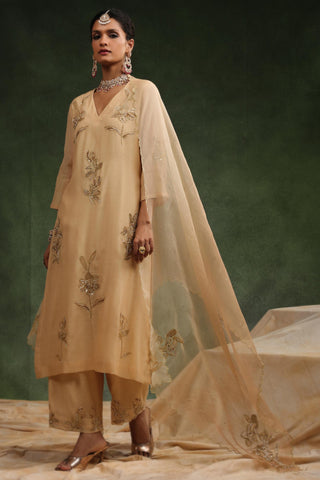 Beige kurta set