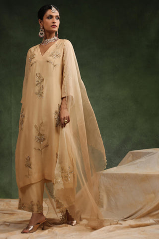 Beige kurta set