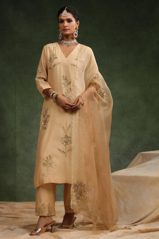 Beige kurta set