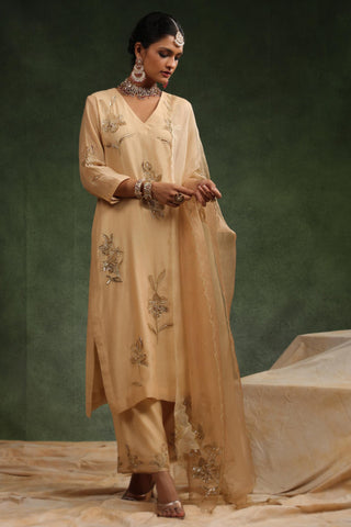 Beige kurta set