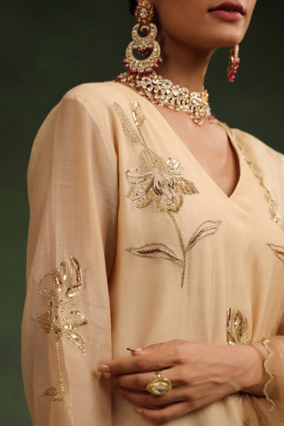 Beige kurta set