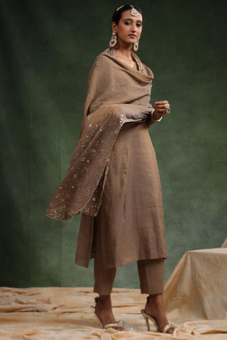 Brown elegant suit set