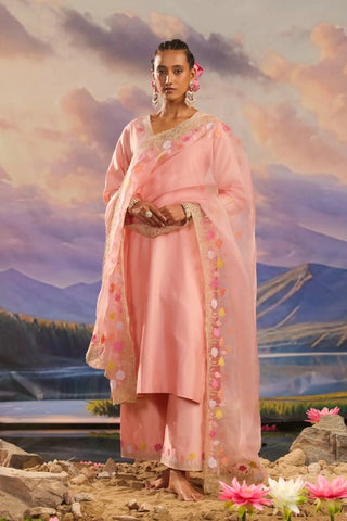 Peach kurta set