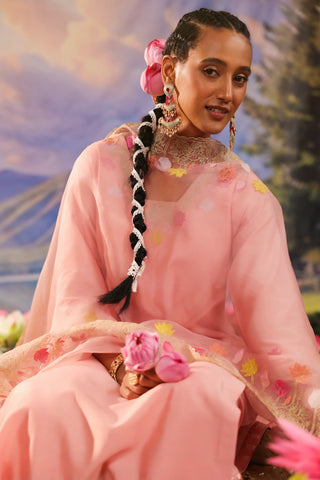 Peach kurta set