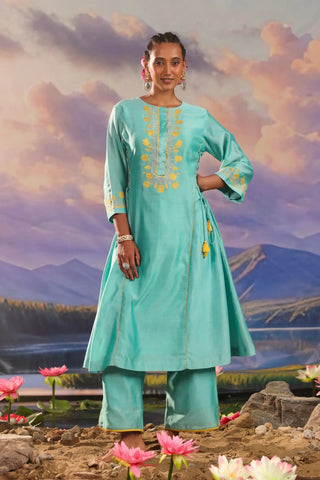 Blue kurta set