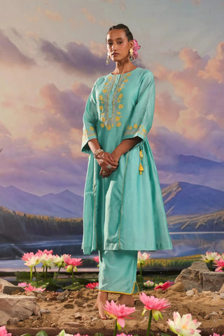 Blue kurta set