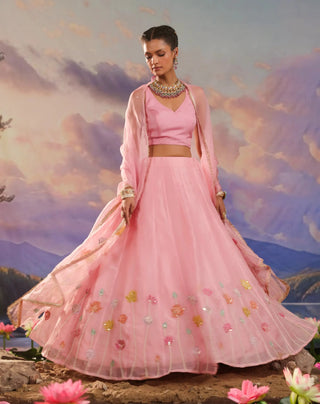 Pink lehenga set