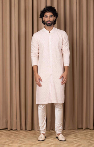 Umair powder pink kurta and pant