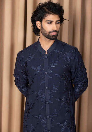 Sufian navy blue kurta and pant