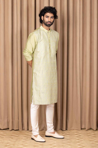 Fahad mint green kurta and pant