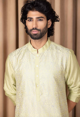 Fahad mint green kurta and pant