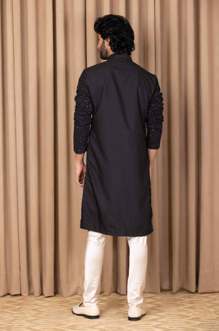 Umair black kurta and pant